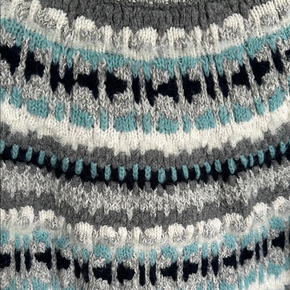 Loft Fair Isle Nordic Aspres Ski Pullover Soft Sweater Size Medium - Picture 5 of 9